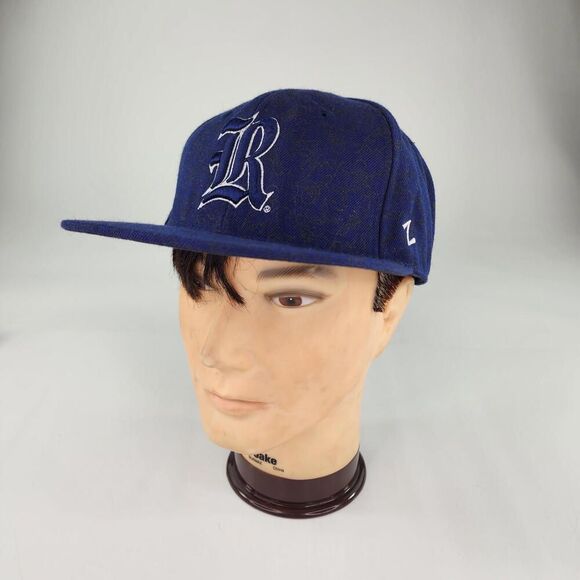 zephyr 32/5 NCAA Rice Owls University Size 7 1/2 Navy Wool The Game Rice Cap Hat - Picture 2 of 14